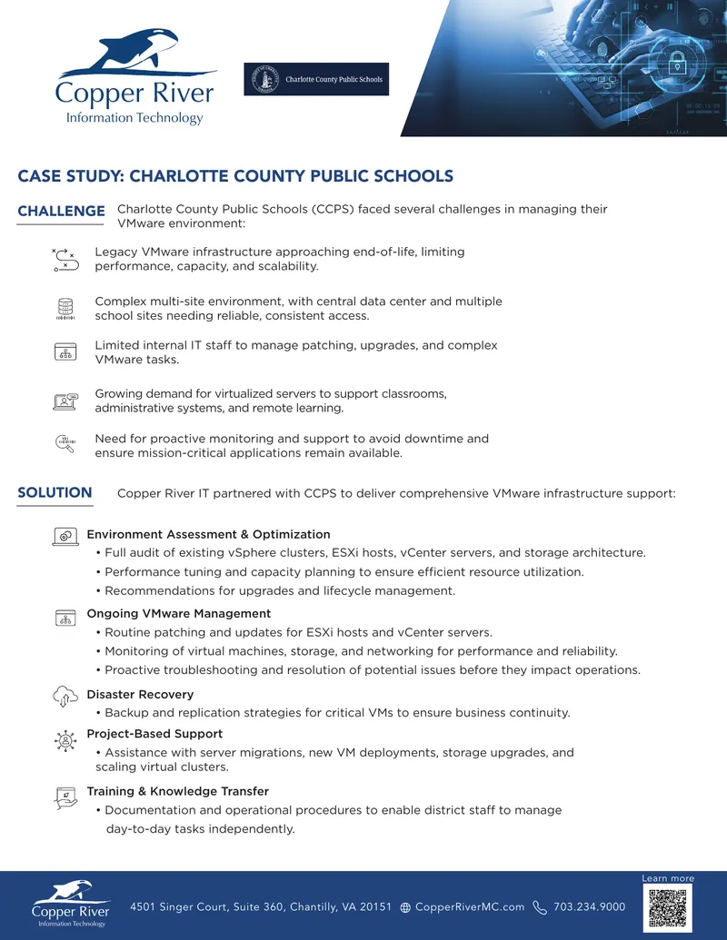 Case Study on VMware Management for Schools