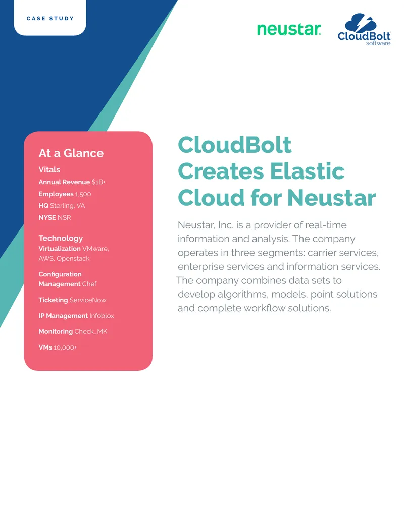 CloudBolt Implementation Case Study for Neustar