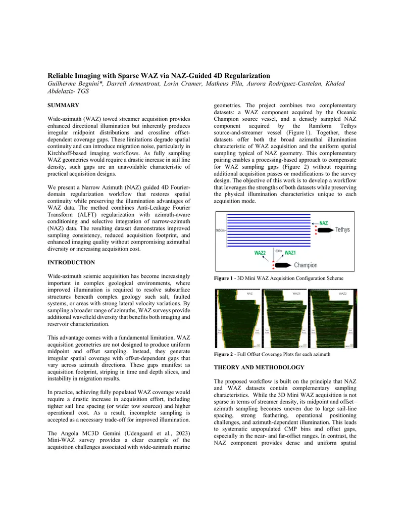 NAZ-Guided 4D Regularization for Seismic Imaging