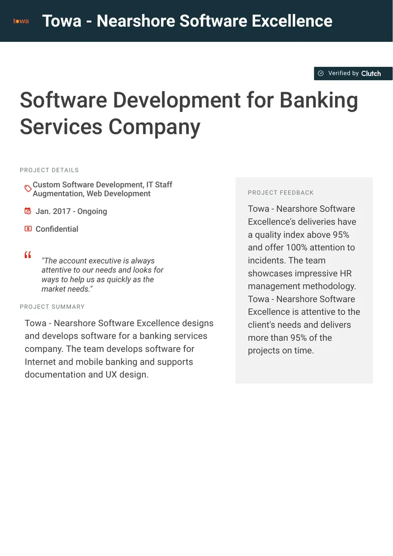 Custom Software Development for Banking Services