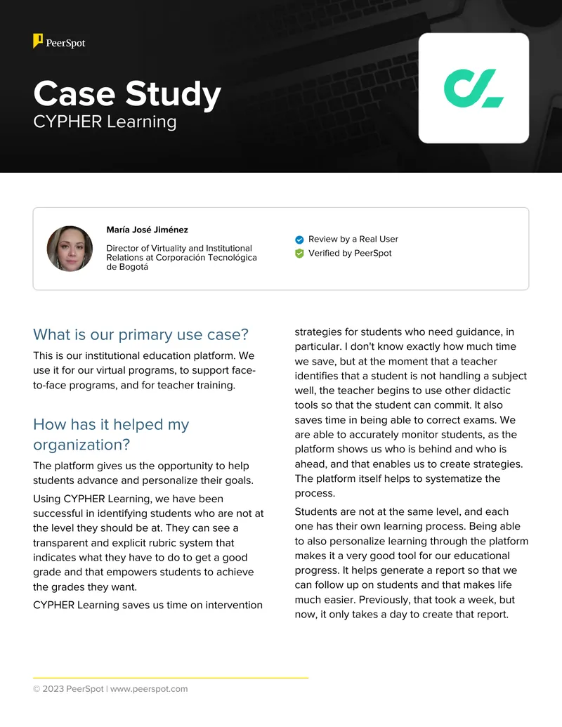 CYPHER Learning Case Study and User Review