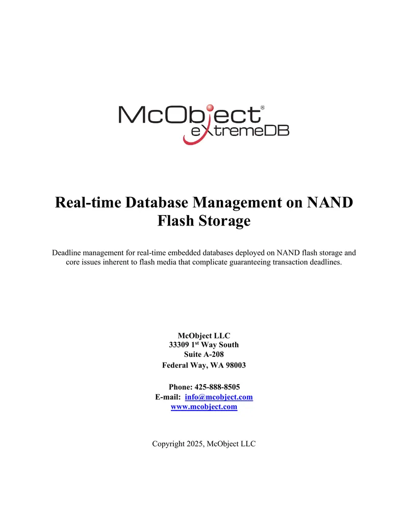 Real-time Database Management on NAND Flash Storage