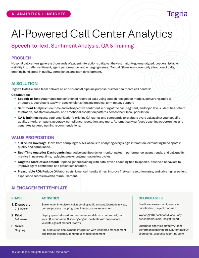 AI-Powered Call Center Analytics Framework