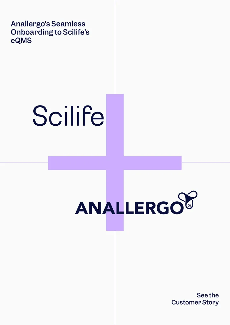 Anallergo's Implementation of Scilife eQMS