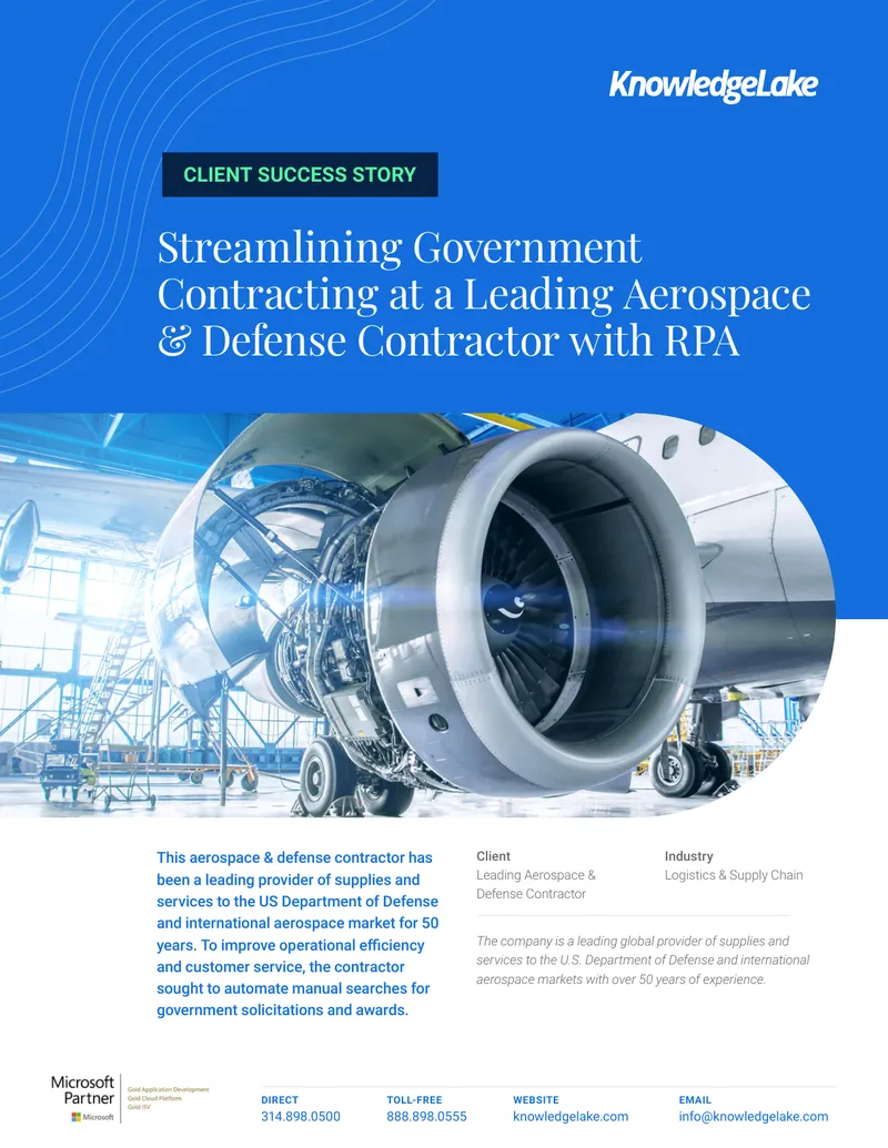 Streamlining Government Contracting with RPA