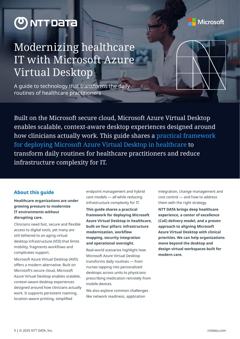 Microsoft Azure Virtual Desktop Deployment Framework for Healthcare