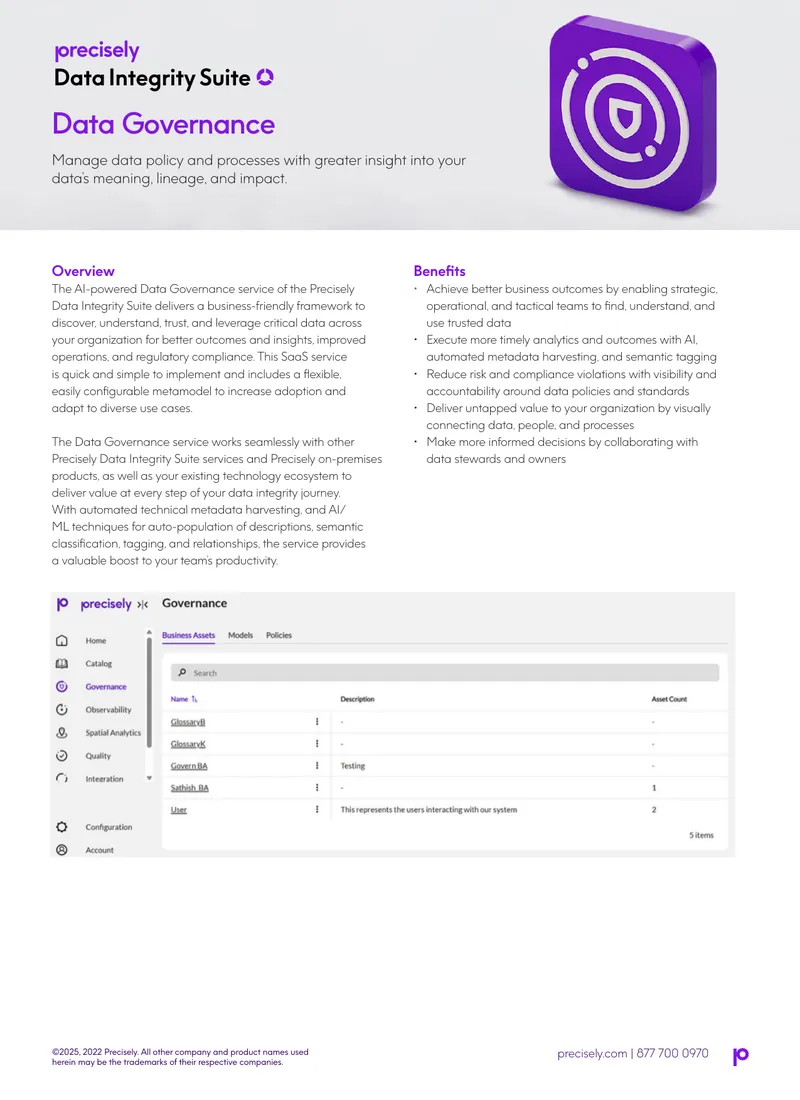AI-Powered Data Governance Service Overview