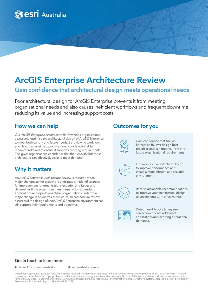 ArcGIS Enterprise Architecture Review Guide