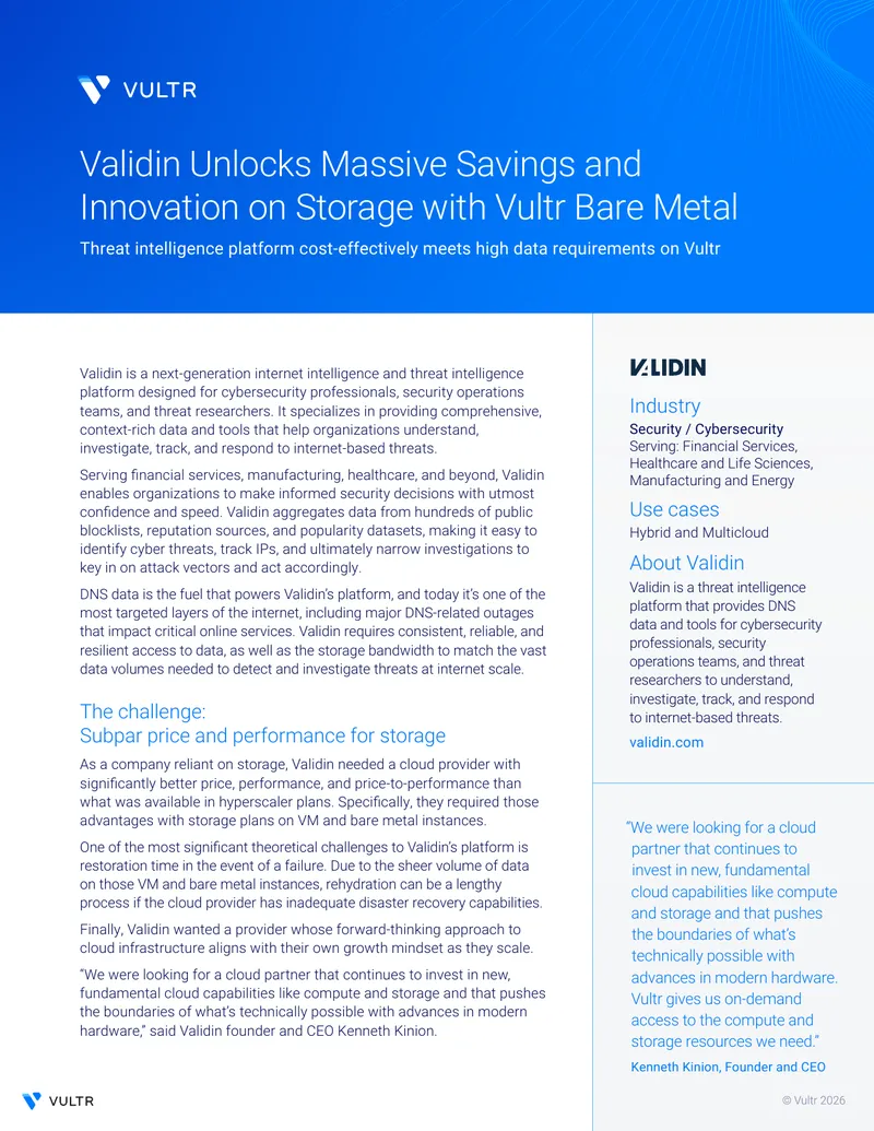 Validin Threat Intelligence Platform Infrastructure Case Study