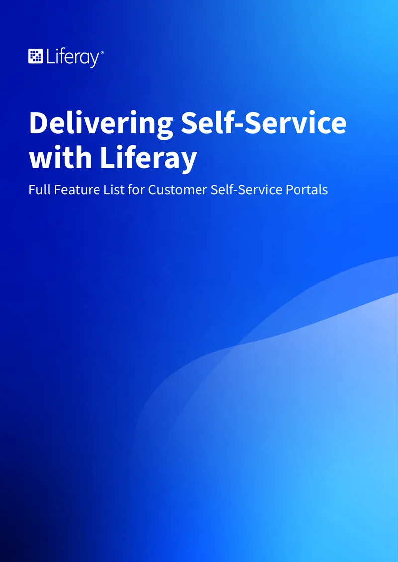 Full Feature List for Customer Self-Service Portals