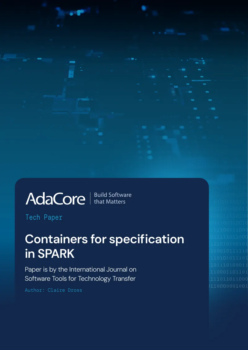 Functional Containers for Specification in SPARK preview page 1