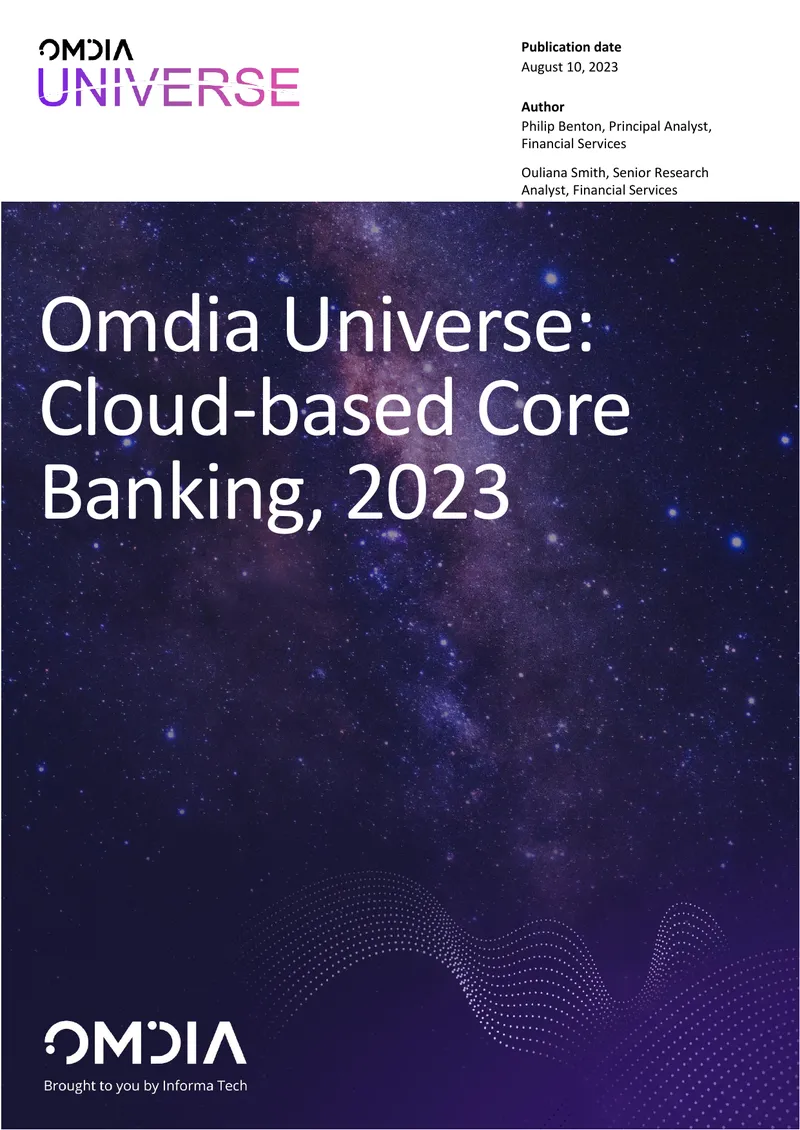 Omdia Universe Report on Cloud-based Core Banking 2023