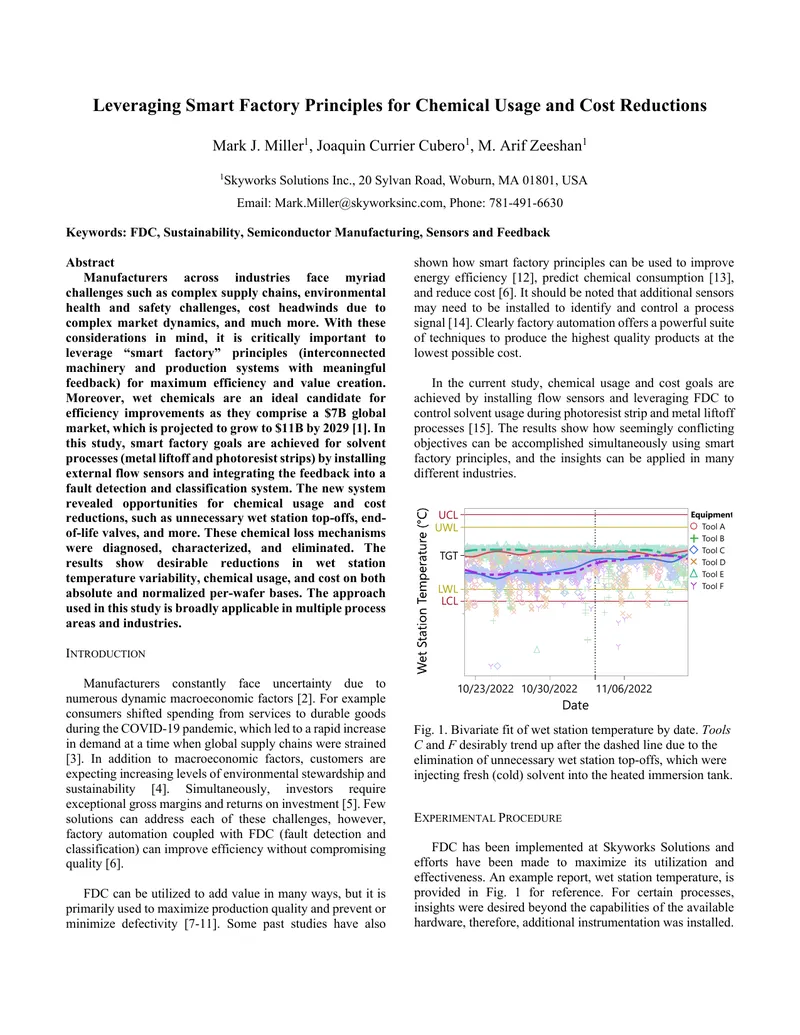 Leveraging Smart Factory Principles for Chemical Efficiency