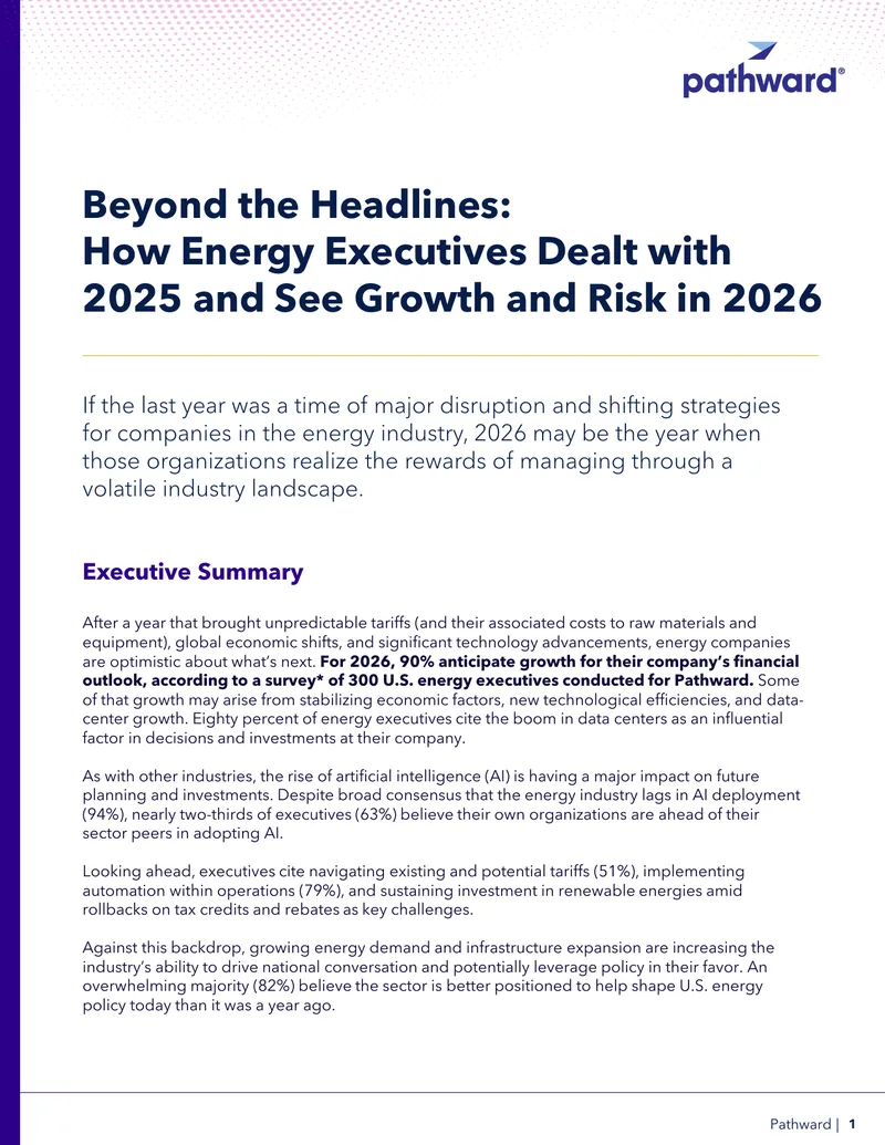 Energy Industry Outlook and AI Adoption for 2026