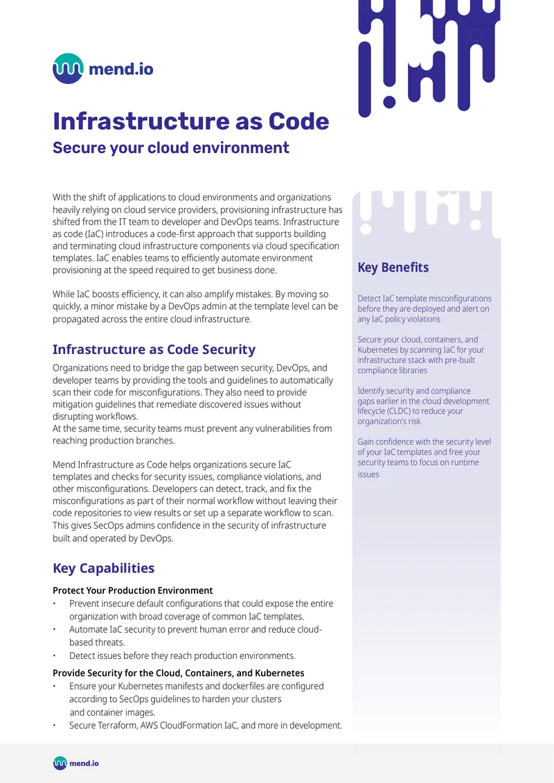 Infrastructure as Code Security Framework