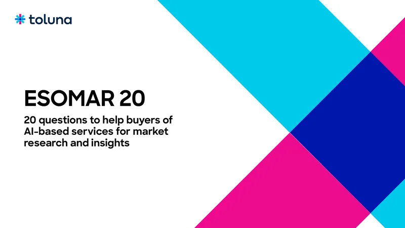 20 Questions for Buyers of AI-Based Market Research Services