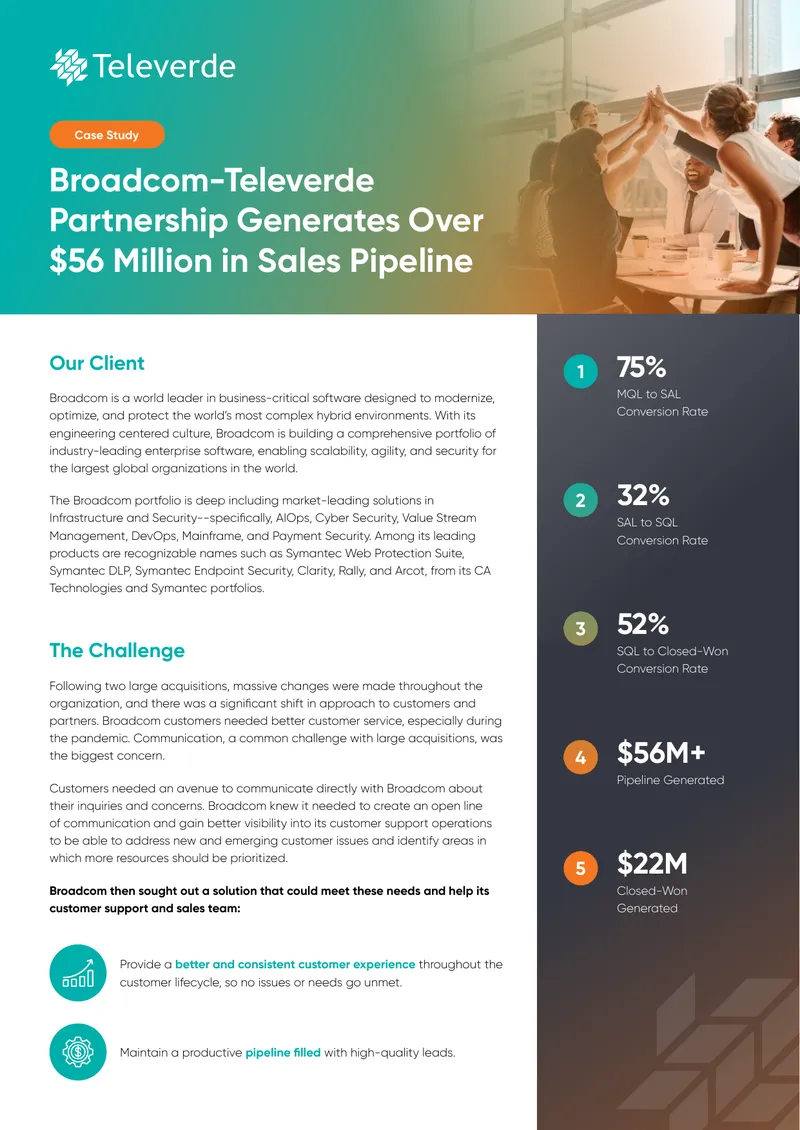 Broadcom Televerde Partnership Case Study