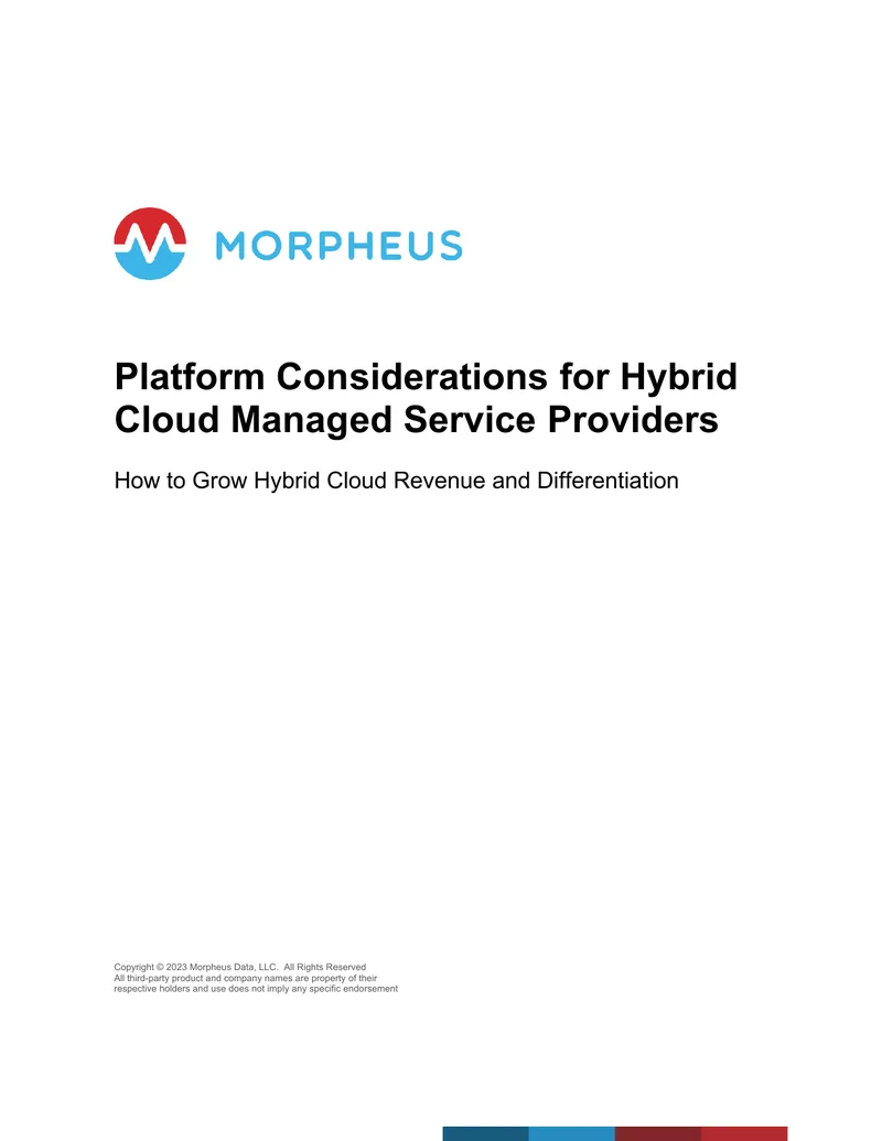 Platform Considerations for Hybrid Cloud Managed Service Providers