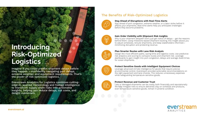 Risk-Optimized Logistics for Supply Chain Management