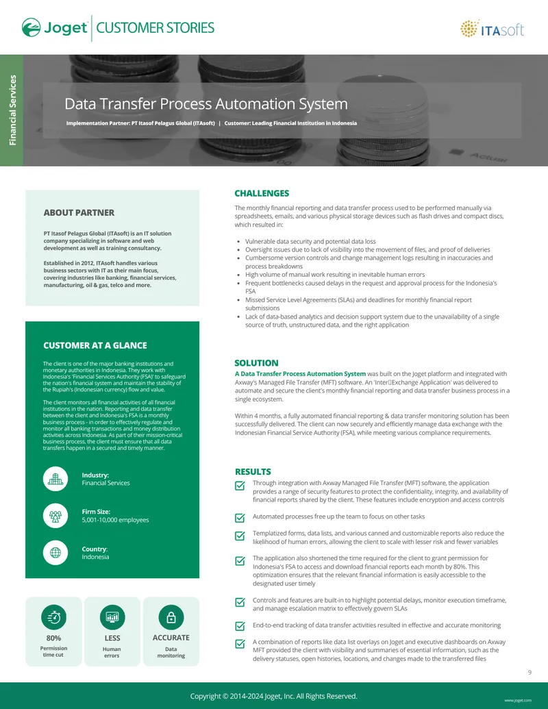 Data Transfer Process Automation System Implementation