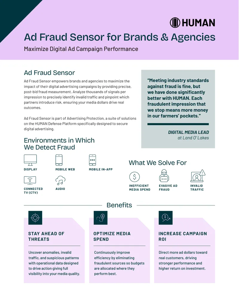 Ad Fraud Sensor for Digital Advertising Campaigns