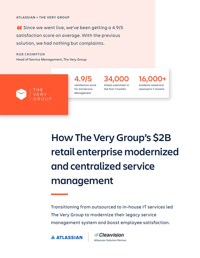 The Very Group's Service Management Modernization