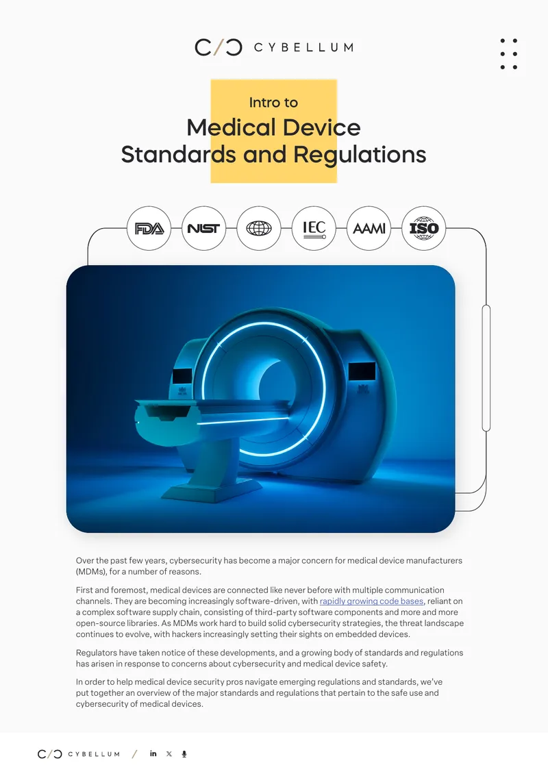 Medical Device Cybersecurity Standards and Regulations