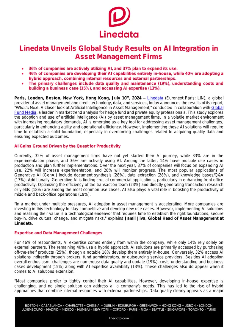 AI Integration in Asset Management Firms Study