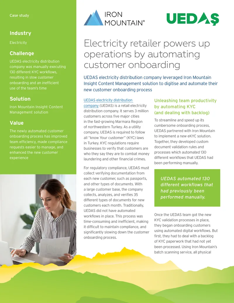 UEDAS Electricity Distribution Company KYC Automation Case Study