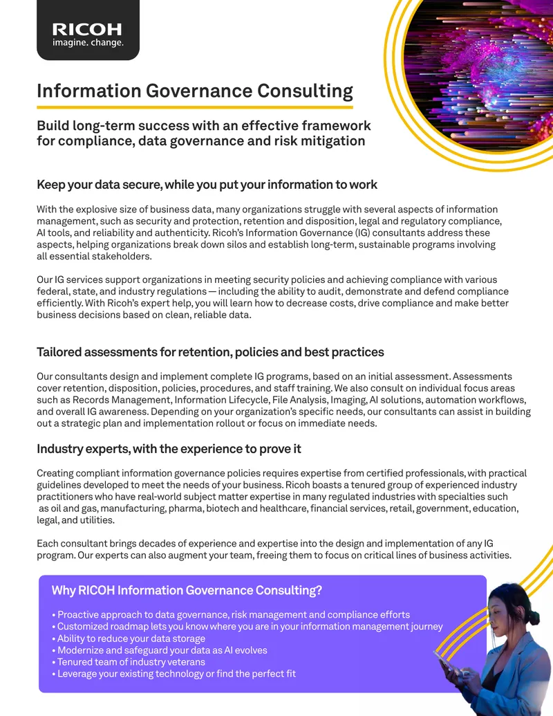 Information Governance Consulting Services Overview