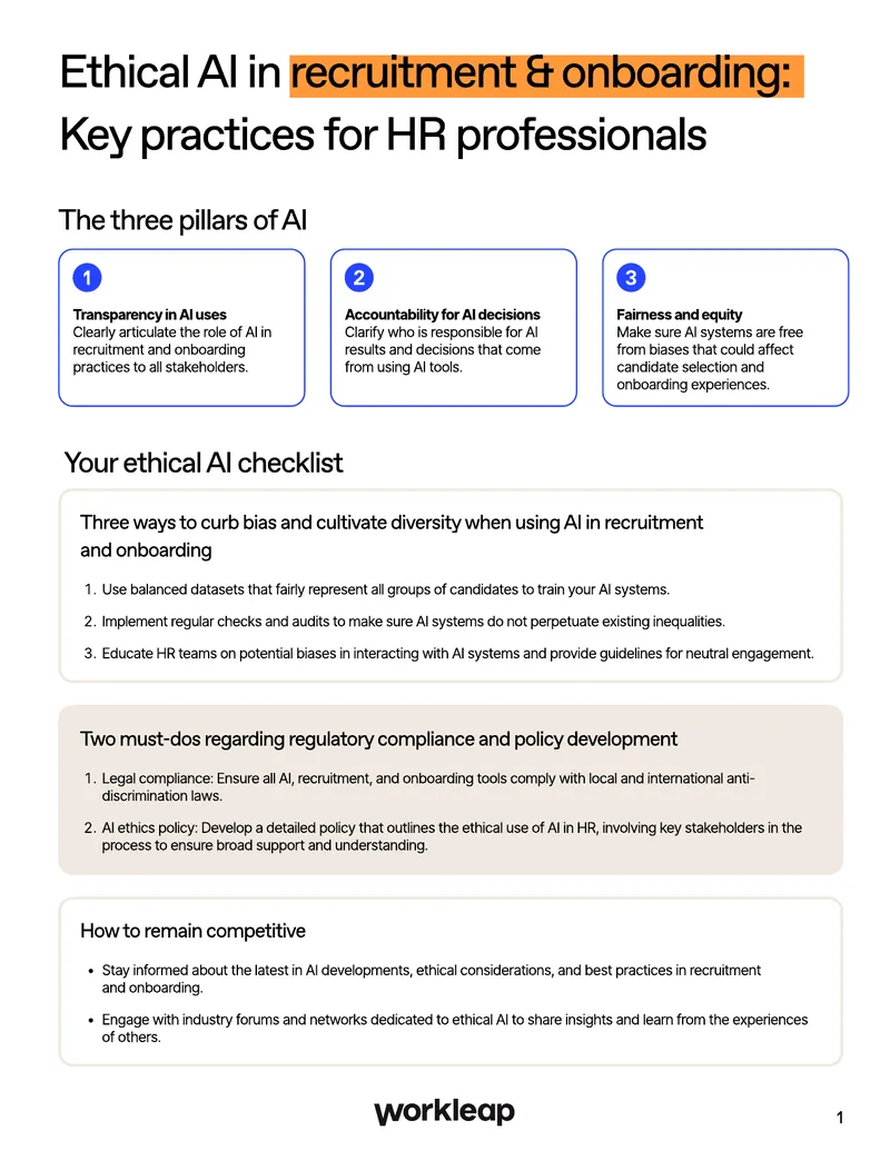 Ethical AI Practices in Recruitment and Onboarding