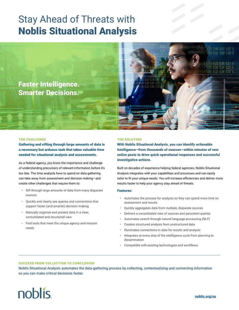 Noblis Situational Analysis Automation Guide preview page 1