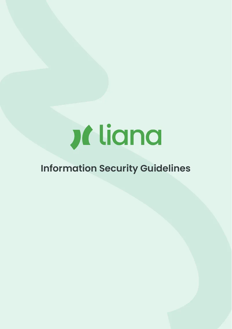 Information Security Guidelines for Liana Technologies