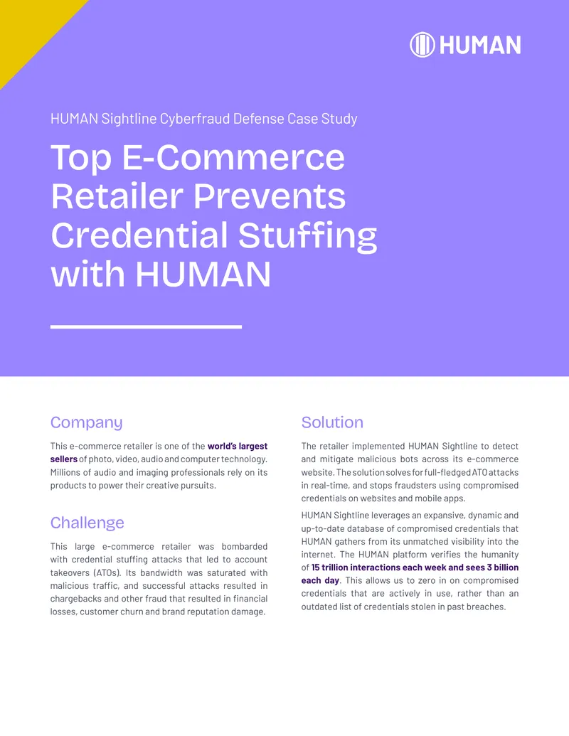 Credential Stuffing Prevention Case Study for E-Commerce Retailer