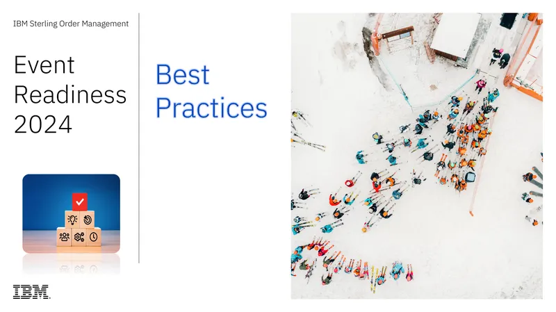IBM Sterling Order Management Event Readiness 2024