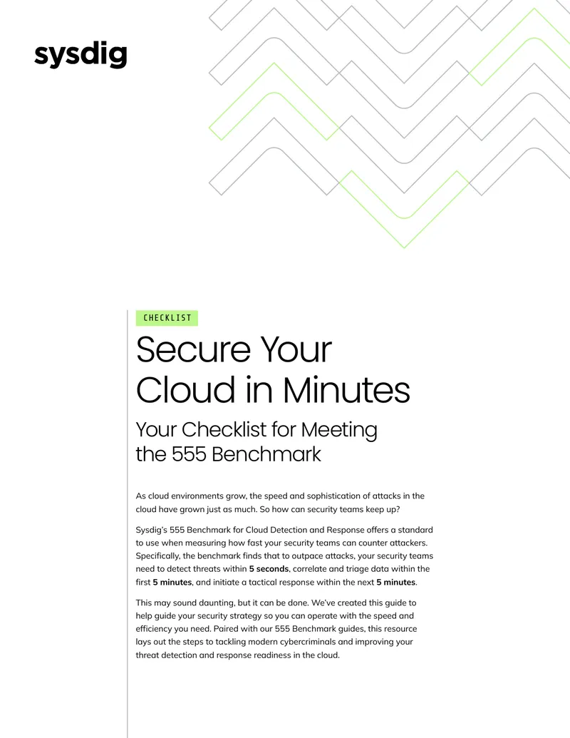 Checklist for Meeting the 555 Benchmark