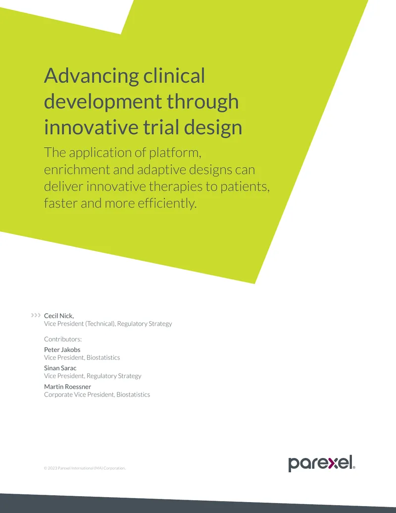 Innovative Clinical Trial Designs for Drug Development