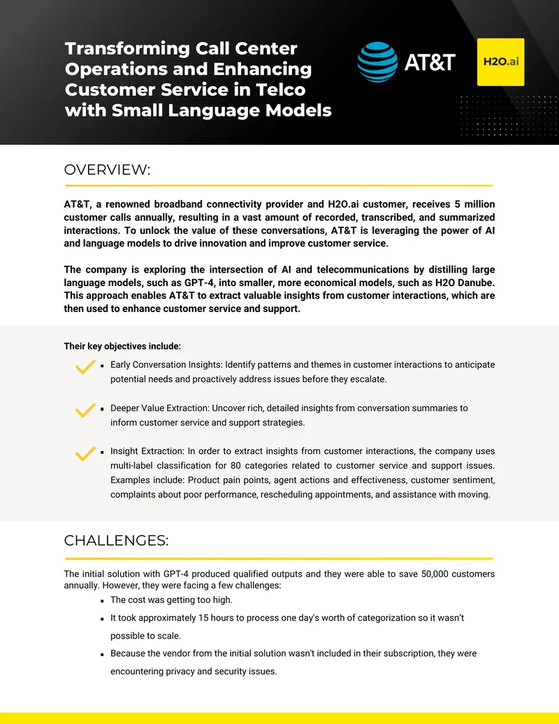 Transforming Call Center Operations with AI Models