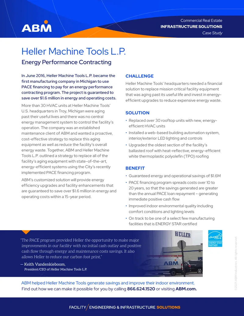 Energy Performance Contracting Case Study