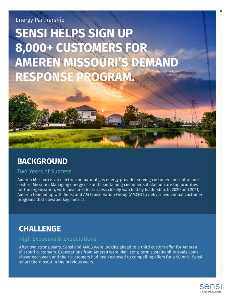 Collaboration for Ameren Missouri Demand Response Program