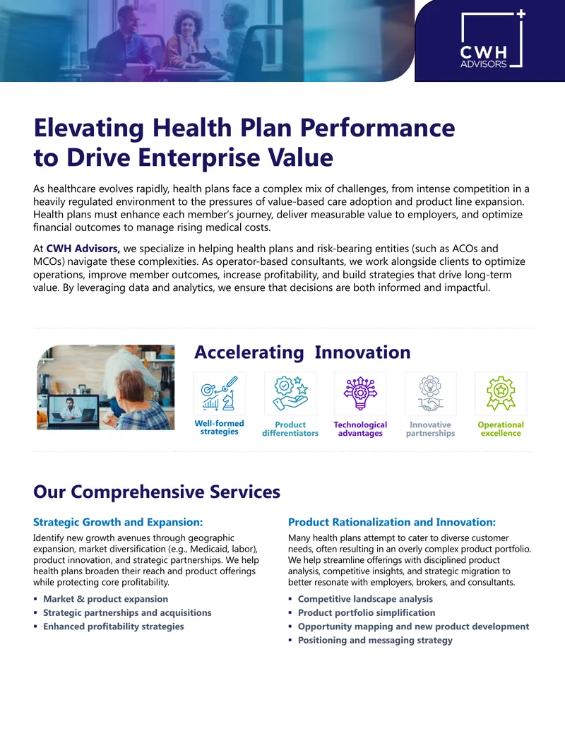 Health Plan Performance Enhancement Strategies