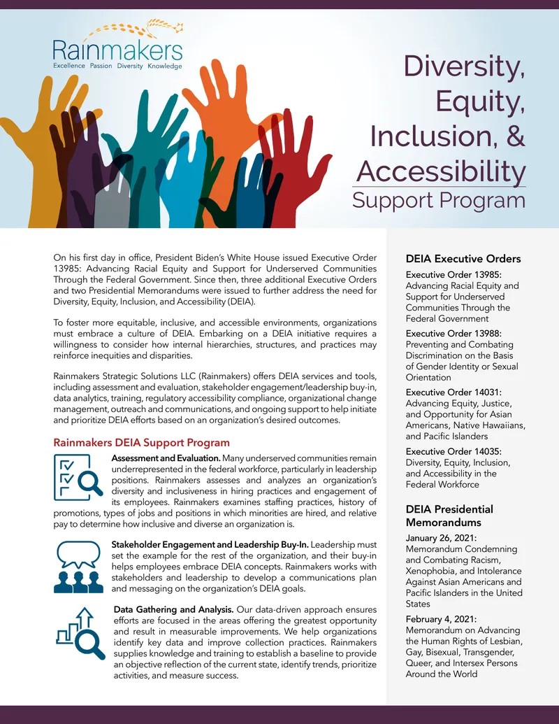Diversity, Equity, Inclusion, and Accessibility Support Program