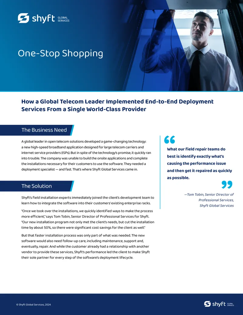 End-to-End Deployment Services for Telecom Solutions