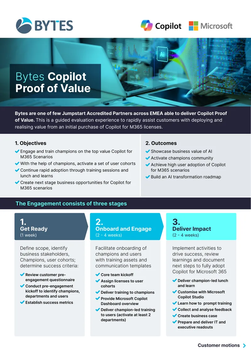 Bytes Copilot Proof of Value Engagement Guide