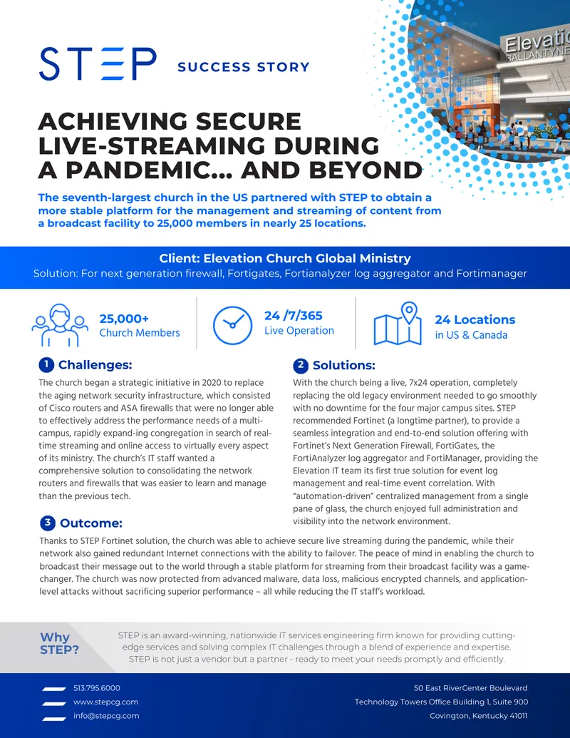 Elevation Church Network Security Upgrade Case Study