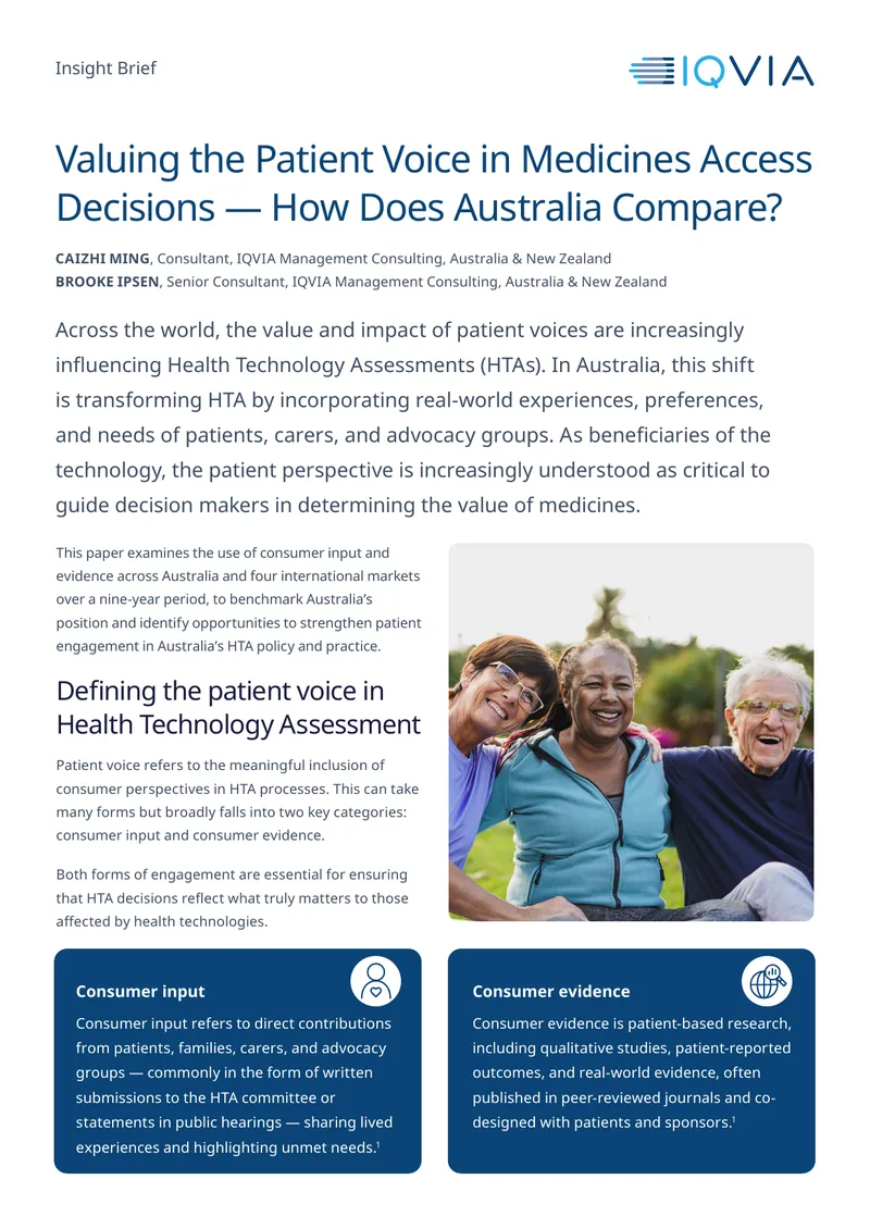 Valuing the Patient Voice in Medicines Access Decisions