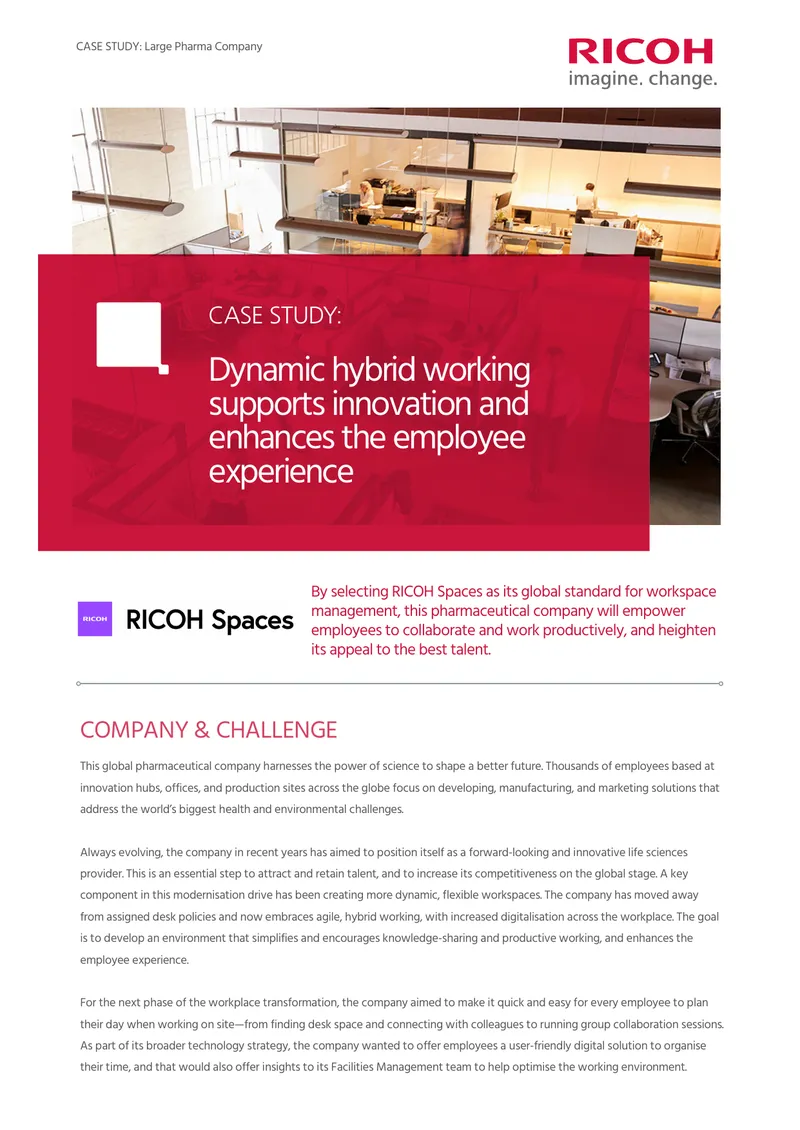 Dynamic Hybrid Working Enhancements in Pharma