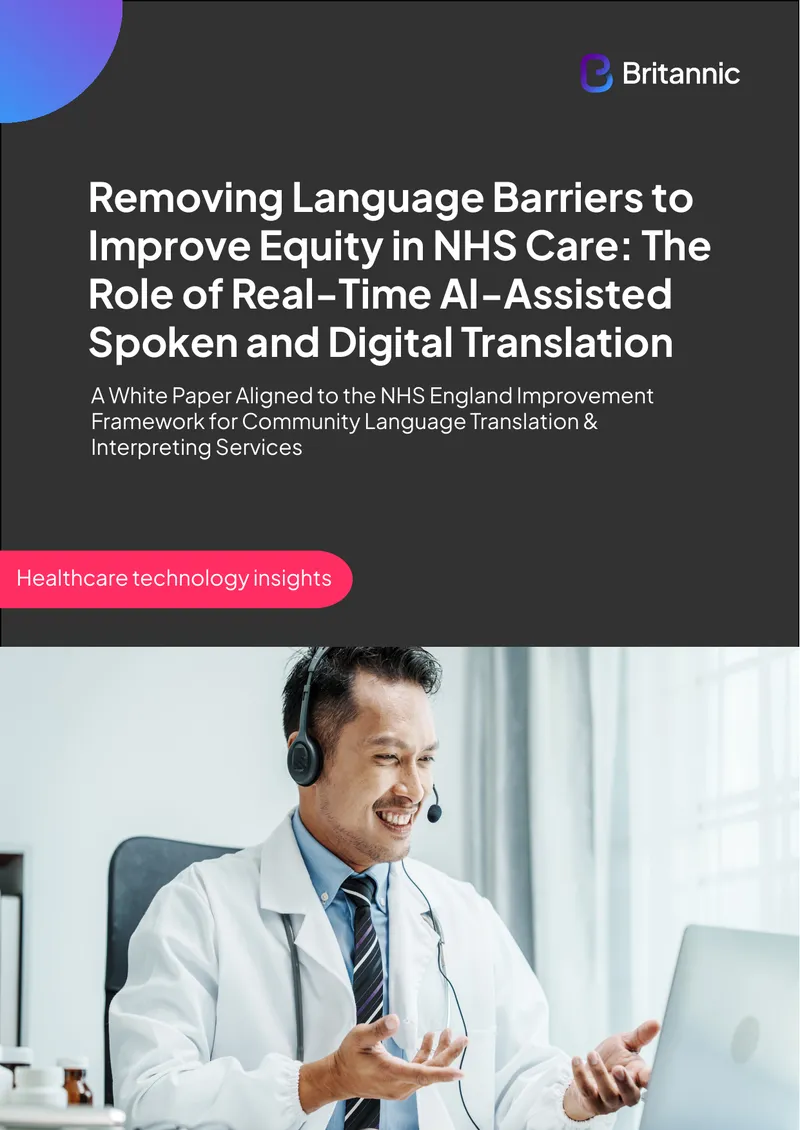 Improving Equity in NHS Care with AI-Assisted Translation