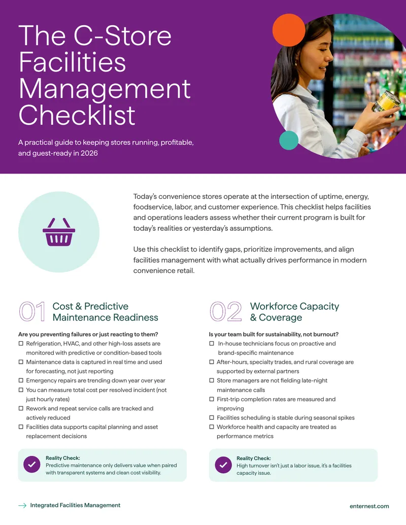 Facilities Management Checklist for Convenience Stores