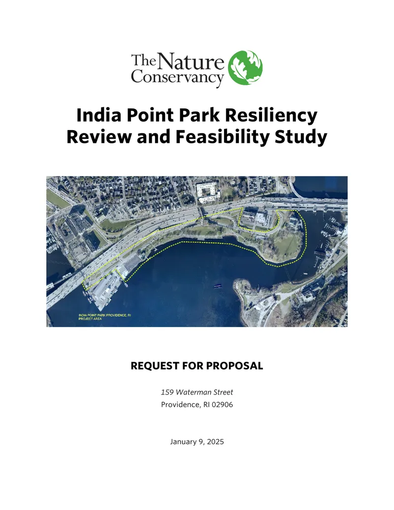India Point Park Resiliency Review and Feasibility Study preview page 1